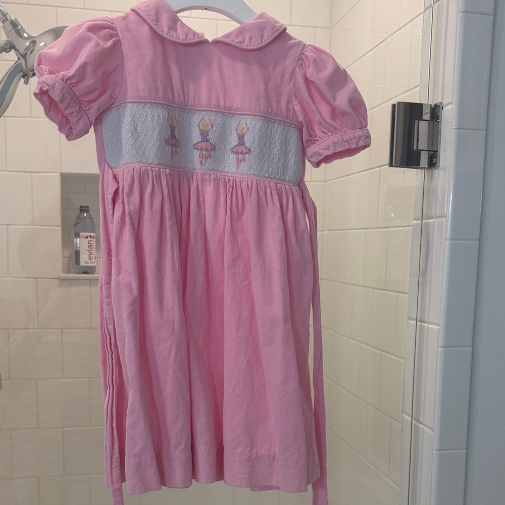 Little English corduroy Pink Ballerina Dress